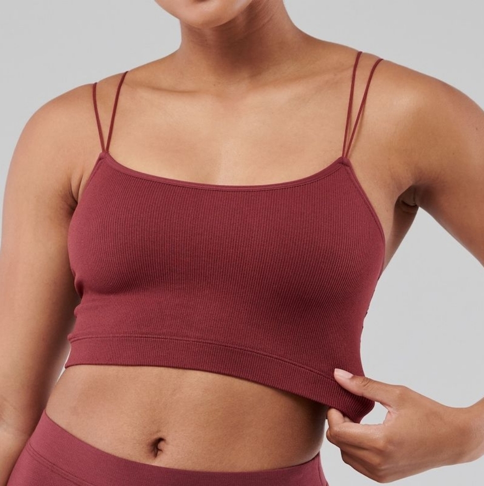 Gilly Hicks Crop Top Camisole Burgundy Lace